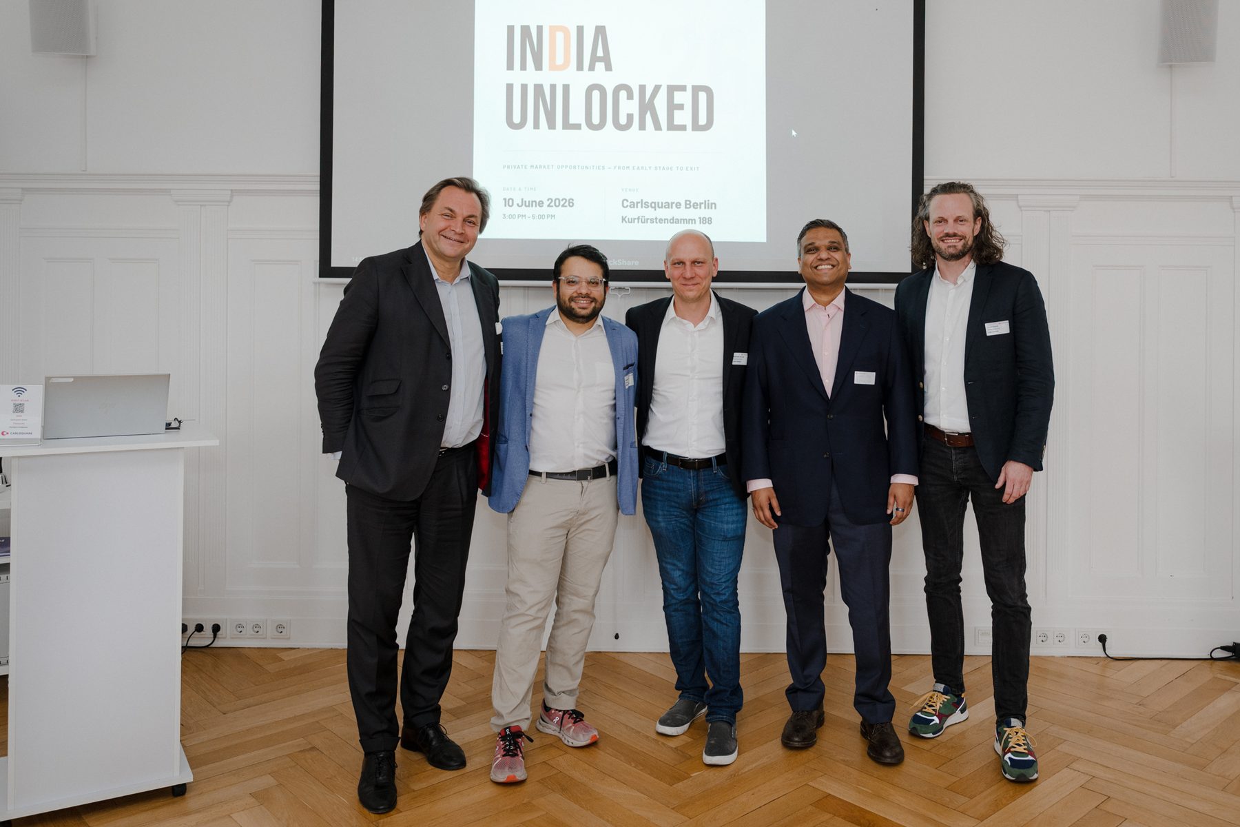 Panellists at the India Unlocked event in Berlin